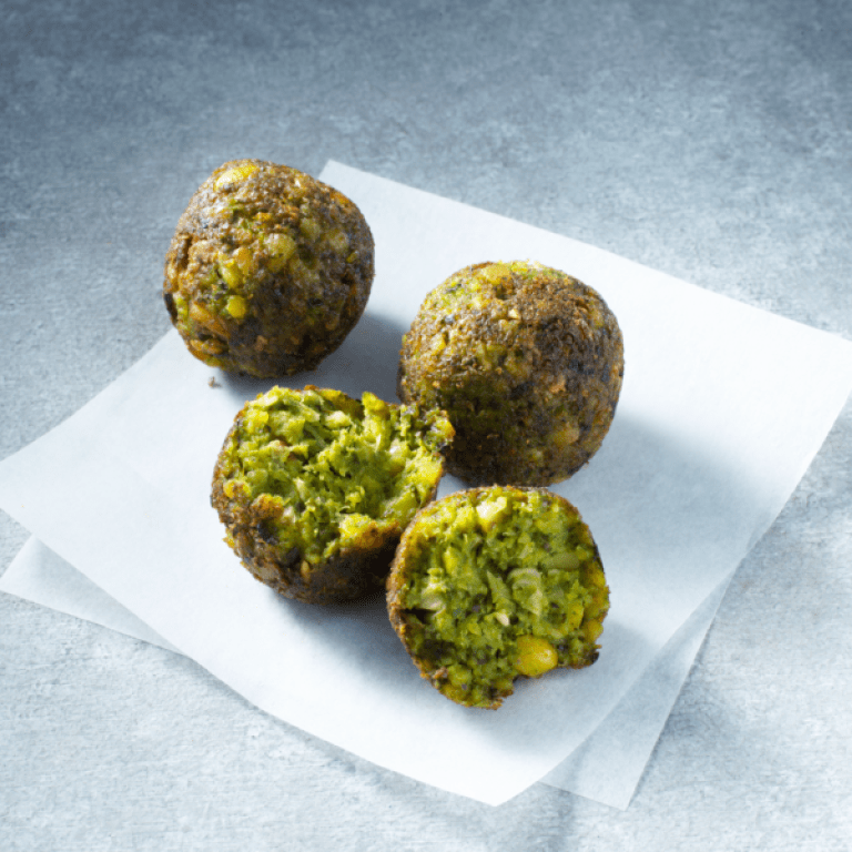 Spinach falafel